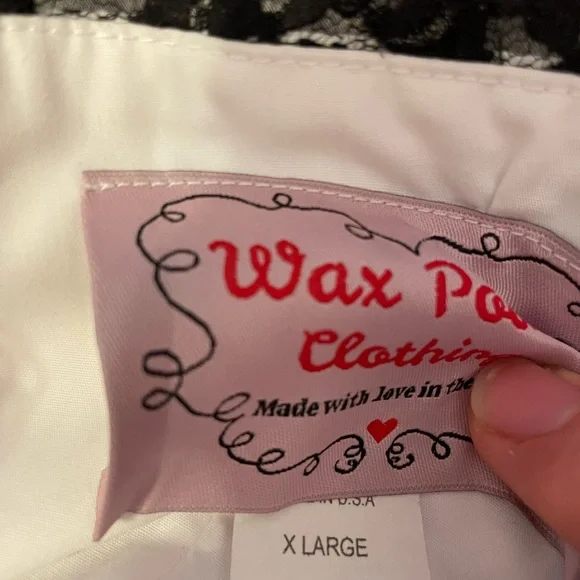 Wax Poetic Clothing XL Black and White Polkadot Sabrina - Picture 2 of 3